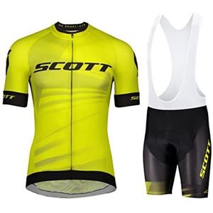 DEHIWI Fietspakken voor heren, wielertruien en shorts set met 3D-gel gewatteerd voor outdoor fietsen, fietsen, zomer