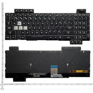 US/RU/LA Latijns toetsenbord voor Asus voor ROG Strix GL504 GL504G GL504GM GL504V GL504GS GL504GV S5C Verlicht(US)