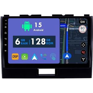 RoverOne Autoradio GPS voor Suzuki Wagon R 6 VI 2017-2021 Carplay Android Auto Stereo Hoofdeenheid Bluetooth WiFi Radio Speler Sat Navigatie