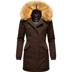 MARIKOO Karmaa Winterjas voor dames, XS-5XL, Dark Choco., L