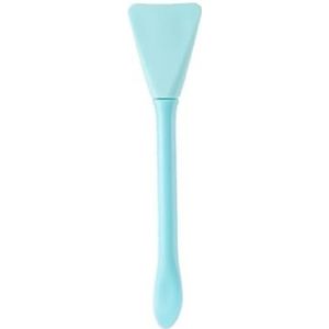 2 stuks dubbelkoppige siliconen maskerborstel met lepel zachte kop doe-het-zelf schoonheid modder film aanpassingsstaaf (blauw)