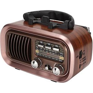 Draagbare radioluidspreker, meerdere afspeelmodi multifunctionele radioluidspreker vintage voor binnen (RXBT628)