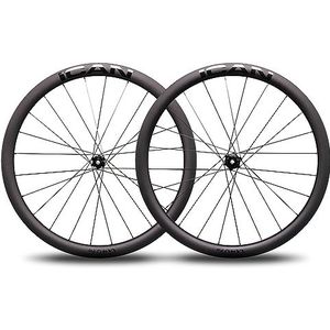 ICAN Carbon-wielen Alpha 40 Disc Pro 1565g voor racefiets, 40 mm, slangloos, 12 x 100/12 x 142 mm