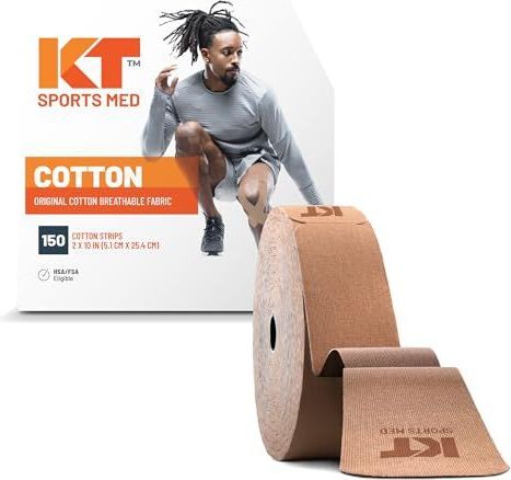 KT Tape ORIGINELE Jumbo, katoen, voorgesneden, 150 strepen, beige
