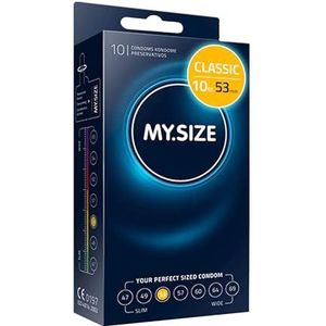 MY.SIZE MS5310 Condoom 10 stuks 53 mm transparant