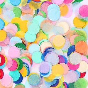 Feestdecoraties 2,5 cm confetti roségoud gemêleerd rond vloeipapier confetti ballon tafel confetti bruiloft huwelijk jubileum decoratie levering (kleur: gemengde kleur)