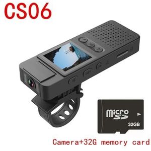 Draagbare DV-camera HD 1080P Hotspot sportcamera, wetshandhavingsrecorder, nachtcamera, kleine camera, motorrecorder met magnetische moer(Camera 32G card)