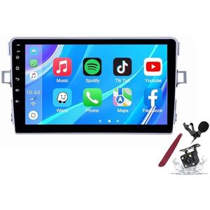 Android 14 Autoradio Sat Navi voor T-oyota Verso (2009-2018) 9 Inch Touchscreen Multimedia Speler met Draadloze Carplay GPS Navigatie FM RDS Bluetooth 5G-WiFi SWC DSP,M120s