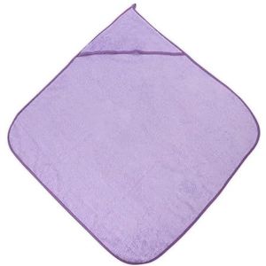 Lorelli Babybadhanddoek 80 x 80 cm, capuchonhanddoek, badhanddoek, vanaf de geboorte, kleur: paars