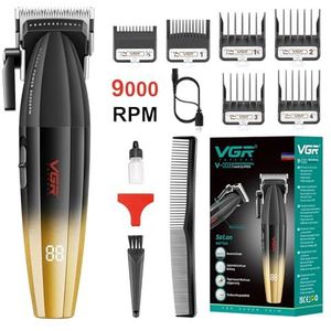 VGR Fresh Fade Tondeuse, professionele tondeuse, oplaadbaar met en zonder kabel, met led-display