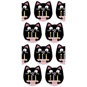 10 zakdoeken zwarte katten Halloween