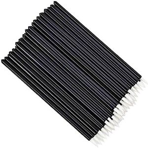 Quystetes 100 Schoonheid Make-up Eyeliner Borstels Make Up Borstel Wegwerp Eyeliner Borstel Met Cap Wit