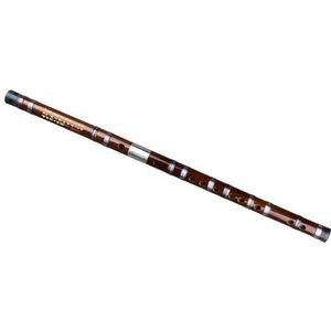Bamboe Dwarsfluit Geschikt Voor Beginners Bruin handgemaakt bamboefluitinstrument Professioneel transparant handgebonden draad, sterk en duurzaam (Color : C)