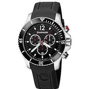 Wenger Unisex analoog kwarts horloge met siliconen armband 01.0643.108