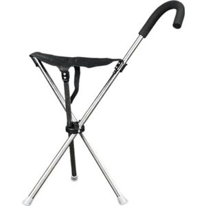 Regelbare Trekkingsstaaf met Afneembare Zetels Openlucht Vouwende Riet met Stoel