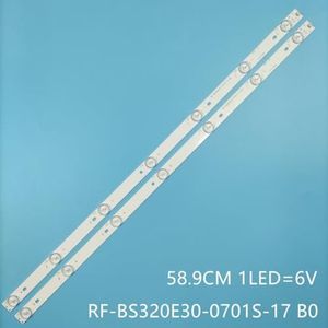 LED-strips for 32 TV C320X15 E6 H G1 RF BS320E30 0701S 17 B0 Erisson 32let2 BBK 32lem-1019/T2C 32lem-1029/T2C 32lex-5027/T2C(4 Pieces FOR 2TV)