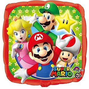 amscan Super Mario folieballon vierkant