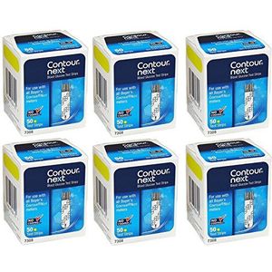 Bayer Contour-Next Diabetische teststrips 50ct 6PK 300qty No-Coding 7308