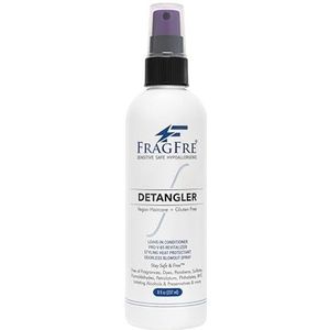 Hair Detangler Spray 8 oz - Leave in Conditioner voor de gevoelige huid en hoofdhuid - Styling Heat Protectant Spray - Geurvrij Parabenen Vrij Hypoallergeen - Glutenvrij Veganistisch Wreedheidsvrij