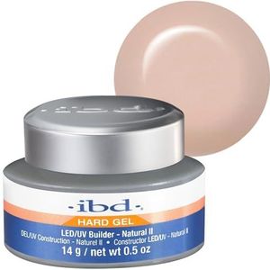 IBD Hard Gel - LED/UV Builder Gel Natural II, 1 verpakking (1 x 14 g) - MADE IN USA - Thuis nagels maken - zonder afspraken en lawaaierige nagelsalons