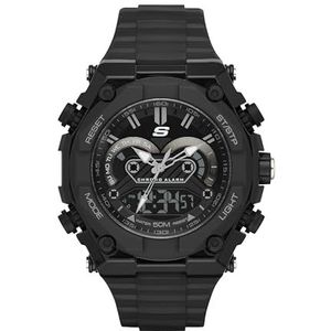 Skechers Heren SR1042 analoog-digitaal display quartz zwart horloge, riem