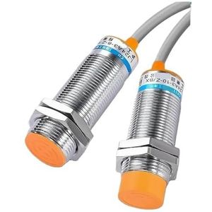 24mm Inductive Metal Sense Proximity Switch M24 High Flat Head 8mm 10mm Detect Distance Sensor Switches NPN NO NC(Dark Grey)