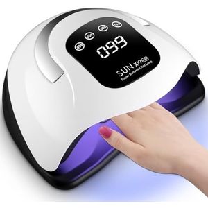 UV-lamp voor gelnagels, 320 W led-nageldroger met 72 kralen, autosensor met hand-in-licht, 4 timer-instellingen, digitaal display, voor doe-het-zelf vingernagels en teennagels, uithardingsapparaat