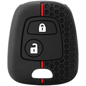 Sleutelbehuizing Siliconen Autosleutelhoesje Voor 107 206 307 207 406 408 Voor Citroen C1 C2 C3 Voor Berlingo Voor Picasso Xsara Voor Aygo Autosleutelhoesje
