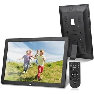 17 ""digitale Fotolijst 1080P Resolutie Elektronische Fotolijst MP3 MP4 Videospeler Klok Kalender Met Afstandsbediening Eenvoudig delen