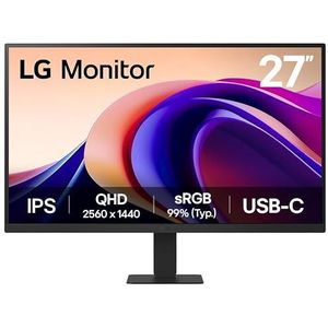 LG 27U631A-B Monitor PC 68,6 cm [27] 2560 x 1440 Pixel Quad HD Nero (27U631A-B 27IN IPS QHD 5MS - 2560X1440 16:9 1000:1 HDMI/USB)