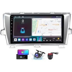 9 Inch Touchscreen Dubbel DIN Autoradio Compatibel met Toyota Prius XW30 2009-2015 met FM RDS DAB+ Autoradio Stuurbediening WiFi 4G Draadloze Carplay Android Auto Bluetooth 5.0 DSP(NF-6)