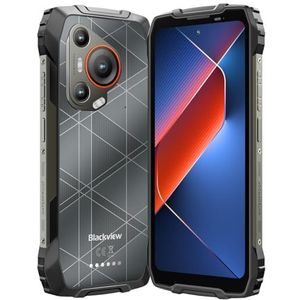 Blackview 5G AI Smartphone, onbreekbaar, BL7000, afmetingen 6030, 24 GB + 256 GB, AI-camera 50 MP, 6,78 inch, 2,4 K, 120 Hz, display, batterij 7500 mAh, robuuste telefoon, IP68/IP69K, drievoudige