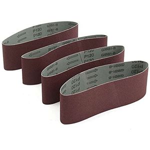 Schuurband 20 stuks 75 x 533 mm schuurbanden 533 x 75 mm schuurpapier voor de riem schuurschijf met korrel # 40# 80# 100# 120 voor de bandschuurmachine