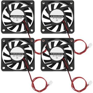 4 Stks DC 12 V 6010 Borstelloze Koelventilator Olielagers Fan 60x60x10mm voor Koeling DIY PC Computer Case CPU Koelers Radiatoren Fan-2 Pin Case Fan