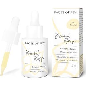 Bakuchiol serum - anti-aging serum booster - 1% Bakuchiol - natuurlijk retinol alternatief - Q10 & lecithine - FACES OF FEY werkzame stoffen cosmetica - 30 ml