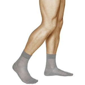 VITSOCKS Ultra Ademende Linnen-Katoen Zomer Sokken Heren (3 PAAR) Dun Lichtgewicht 39-46, grijs, 44-46