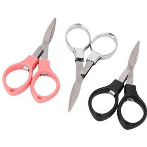 3 Stks Vouwschaar, Roestvrijstalen Nagelschaar, Opvouwbare Mini -schaar voor Huis, Kantoor, Ambacht, Naaien, Reizen, School