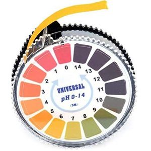 Indicatorpapier voor snelle, pH-indicator, lakmoetteststrips, 5 m lang, voor urine, speeksel, drinkwater, laboratorium
