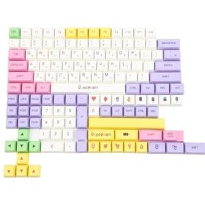 QPSJXN 135 toetsen XDA PBT -kleurstof gesublimeerde keycapset met OTEMU MX-schakelaars voor mechanische toetsenborden (BQL-135 Koreaan)