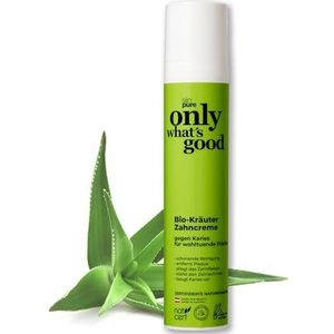 Only what's good Biologische kruiden tandpasta verwijdert effectief tandplak en cariës - beschermt en verzorgt tandvlees - natuurlijke cosmetica tandpasta - tandcrème - uit Oostenrijk