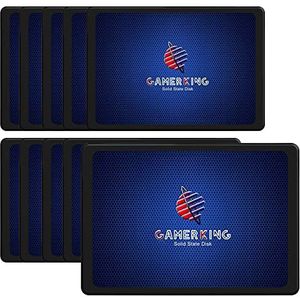 Gamerking SSD 2.5 SATA III 64 GB krachtige interne solid-state drive voor desktop laptop pakket met 10 eenheden [64 GB (10 pakketten), 2,5-SATA3]
