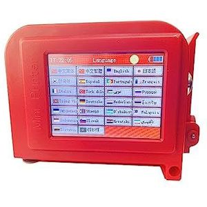 Draagbare inkjetprinter 26 talen 12,7 mm QR Bar Code Logo Label Mini Draagbare Handheld Thermische Inkjet Printer(Blue printer no ink)