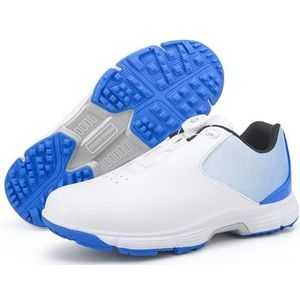 PENXZT Heren golfschoenen Draaiknop Waterdichte spikeloze golfsneakers Antislip Lichtgewicht Ademend,A,39 EU
