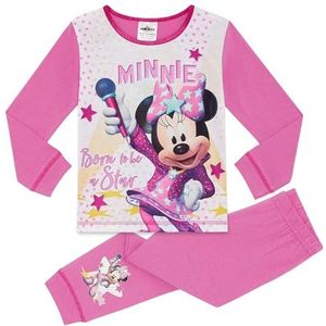 Disney Minnie Mouse lange pyjamaset voor meisjes, roze, 2-3 Jaar