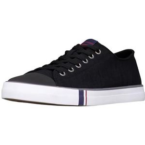 Ben Sherman Heren Hadley Lo Sneaker, zwart/houtskool/wit, 12 UK, Zwart Houtskool Wit, 44.5 EU