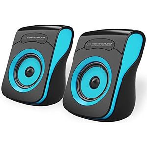Esperanza luidspreker 2.0 USB Flamenco zwart/blauw