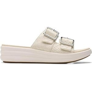 Clarks Women's Casual Slide Sandal, Cream, 9