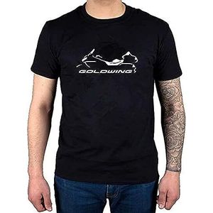 Fashion Goldwing Motorcycle Cruiser Logo T Shirt Tops Black T-shirts & overhemden(3X-Large)