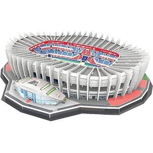 3D-puzzels voor volwassenen, DIY-bouwspeelgoedmodel 3D-puzzel Voetbalfans Memorial Gift, Paris Park St Germain Stadion Model DIY-puzzel, Bouwmodel for volwassenen Bouwsets (42 * 35 * 7,8 cm)