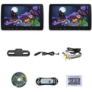 Draagbare dvd-speler voor videospelers op hoofdsteunen in auto's Dvd-speler 10.1 Inch Auto Video Spelers Draagbare MP5 Lcd-scherm Hoofdsteun Touch Knop Gaming Monitor HDMI USB SD FM IR Luidspreker met